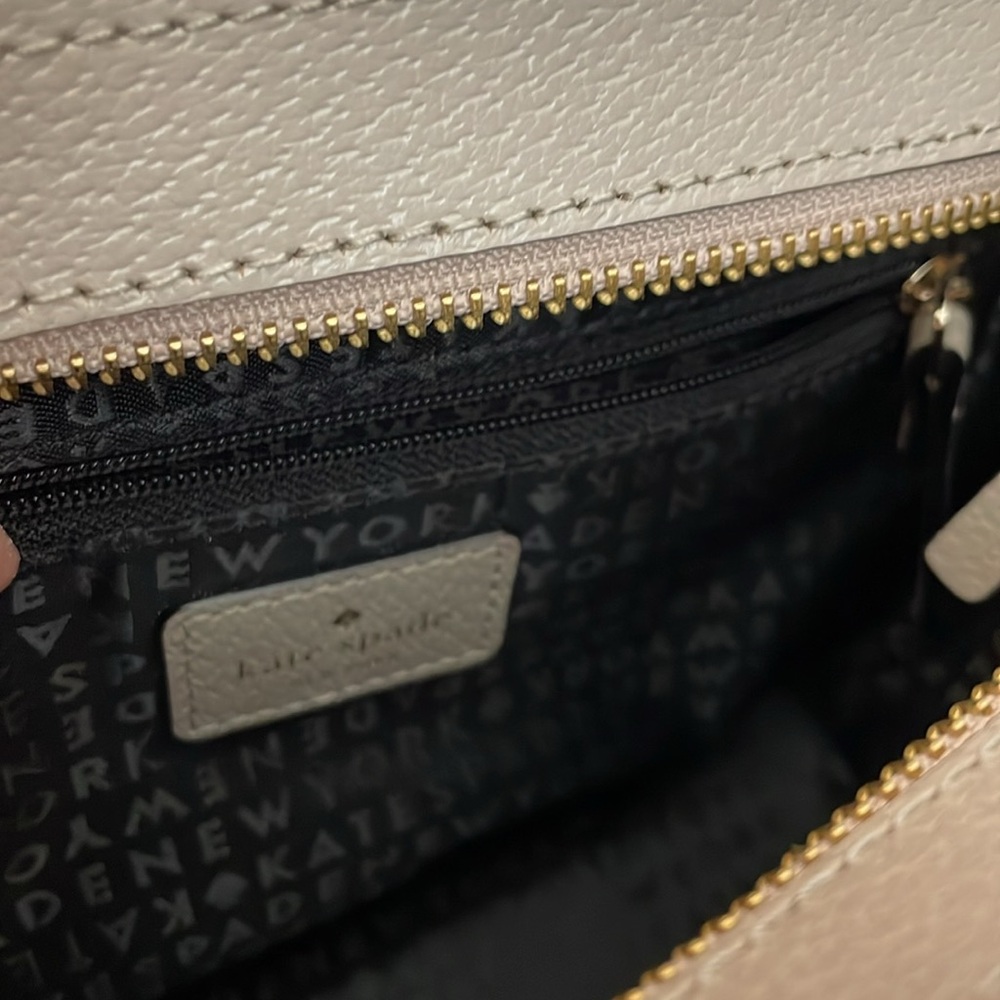 KATE SPADE NWOT Hayden Grand Street Color Block Crossbody Bag Black Tan ♠️ - Picture 11 of 15